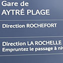 Photo  de  ubacto - Gare d'Aytr, desserte ferroviaire cadence TER La Rochelle - Rochefort