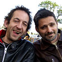 Photo  de  photo : ubacto - Arthur H,  gauche avec Rubin Steiner, La Rochelle mai 2009