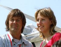 Photo  de  ubacto - Maud Fontenoy et Nicolas Hulot, La Rochelle, juin 2006