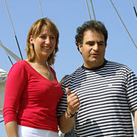 Photo  de   photo :  ubacto - Maud Fontenoy et Raphal Mezrahi, juin 2006