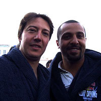 Photo  de  photo : ubacto - Cyrille Oumedjkane et Hassan Mouti, Red Bull Cliff Diving La Rochelle 2009