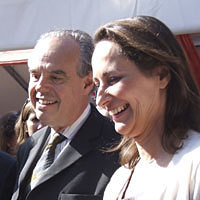 Photo  de � photo : ubacto - Francofolies 2009, Fr�d�ric Mitterrand ; S�gol�ne Royal