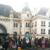 Photo  de  photo: ubacto - Gare SNCF La Rochelle, attente des bus pour Niort, 19-02-2011