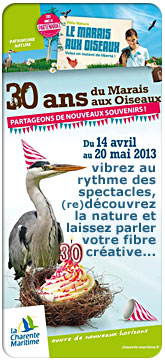 P�les nature Charente-Maritime : les 30 ans du Marais aux oiseaux, �le d'Ol�ron 14 avril-20 mai 2013