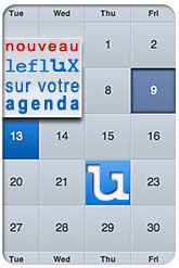 nouveau : ajoutez le flux � votre agenda...